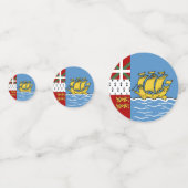 サンピエール・ミクロン国旗 コンフェッティ (裏面)