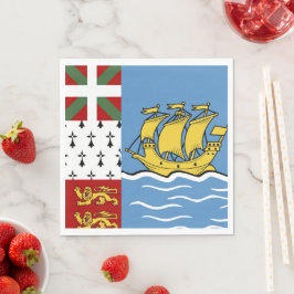 サンピエール・ミクロン国旗 スタンダードランチョンナプキン