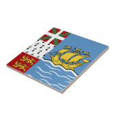 サンピエール・ミクロン国旗 タイル (側面)