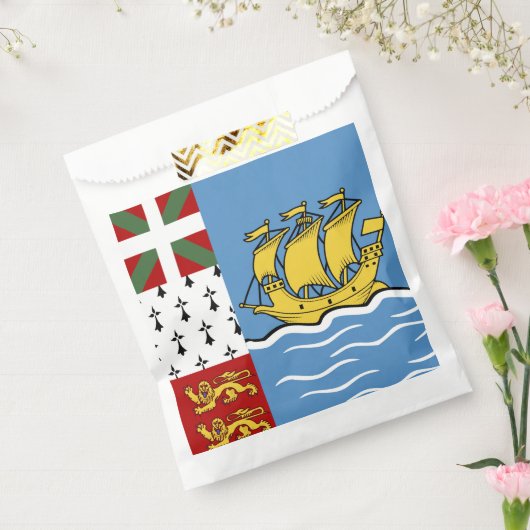 サンピエール・ミクロン国旗 フェイバーバッグ (封をした状態)