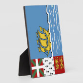 サンピエール・ミクロン国旗 フォトプラーク (側面)