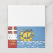 サンピエール・ミクロン国旗 プレイスカード (外部開封)