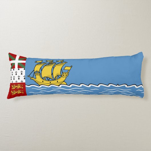 サンピエール・ミクロン国旗 ボディピロー (正面)