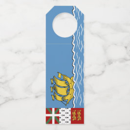 サンピエール・ミクロン国旗 ボトルネックタグ