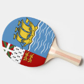 サンピエール・ミクロン国旗 卓球ラケット (横)