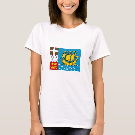 サンピエール・ミクロン国旗 Tシャツ (正面)
