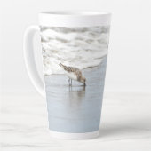 サンピパーズオンビーチフォトラテコーヒーマグ カフェラテマグ (左アングル)