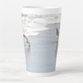 サンピパーズオンビーチフォトラテコーヒーマグ カフェラテマグ (正面)