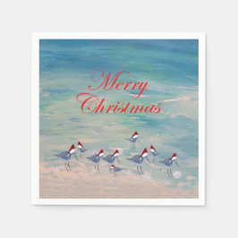 サンピパーズクリスマスホリデーパーティーのナプキン スタンダードカクテルナプキン