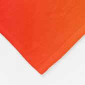 サンファイアイエローオレンジレッド明るい陽気 フリースブランケット (角)