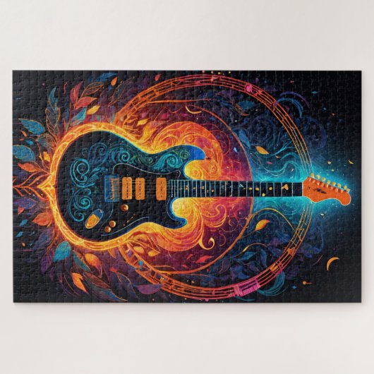 サンファイアエレキギター ジグソーパズル (横)