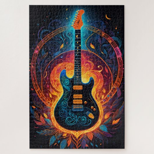 サンファイアエレキギター ジグソーパズル (縦)