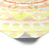 サンファイアマンダラ万華鏡のように千変万化するパターン ポスター (角)