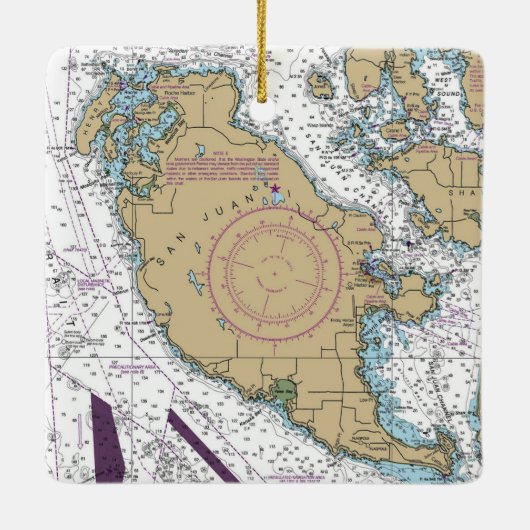 サンファンアイランドWAチャート セラミックオーナメント (裏面)
