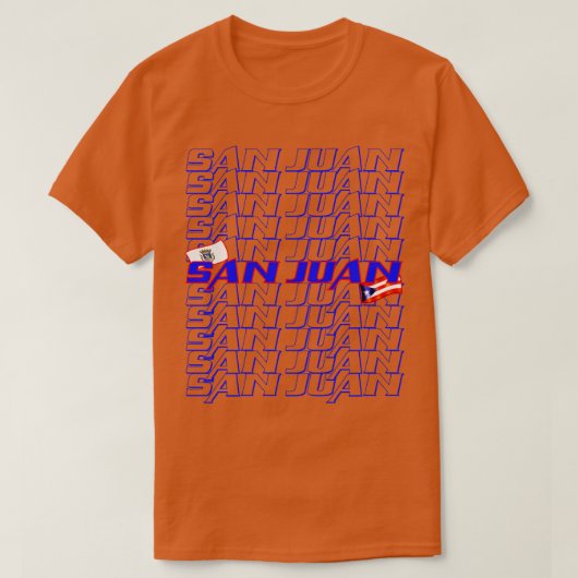 サンファンカスケード文字 Tシャツ (デザイン正面)