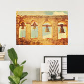 サンファンキャピストラーノ・ミッションベル ポスター (ホームオフィス)