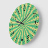サンファンキーレイレトロストライプ#5 ラージ壁時計 (傾斜)