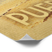 サンファンパームツリーヴィンテージトラベル ポスター (角)