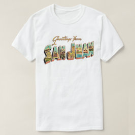 サンファンファン ヴィンテージ グリーティングTシャツ Tシャツ