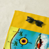 サンファンプエルトリコからの挨拶 ビーチタオル (インサイチュ)