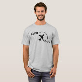 サンファンプエルトリコへの旅行シャツ Tシャツ (正面フル)