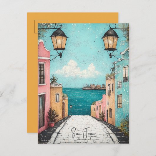 サンファンプエルトリコへの旅行 ポストカード (正面/裏面)