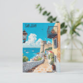 サンファンプエルトリコへの旅行 ポストカード (スタンド正面)