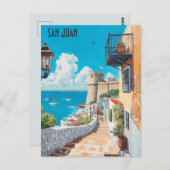 サンファンプエルトリコへの旅行 ポストカード (正面/裏面)