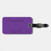 サンファンプエルトリコへの旅行 ラゲッジタグ (裏面横)