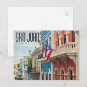 サンファンプエルトリコオールドサンファンポストカード ポストカード (正面/裏面)