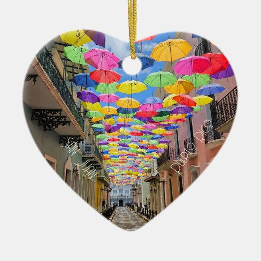 サンファンプエルトリコクリスマスオーナメント セラミックオーナメント (正面)