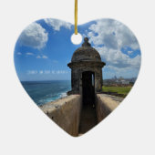 サンファンプエルトリコクリスマスオーナメント セラミックオーナメント (裏面)