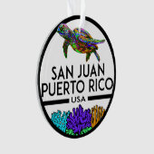 サンファンプエルトリコシーカメ オーナメント (正面)