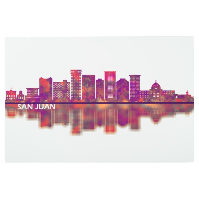 サンファンプエルトリコスカイライン メタルプリント (正面)