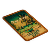 サンファンプエルトリコパームツリーお土産60s マグネット (右側)