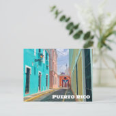 サンファンプエルトリコビューティフルパステル2 ポストカード (スタンド正面)