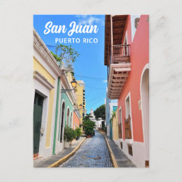サンファンプエルトリコ島カラフル旅行写真 ポストカード