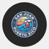 サンファンプエルトリコ航海のウェーブ ラウンドシール (正面)