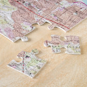 サンファンプエルトリコ(1969年)のヴィンテージの地図 ジグソーパズル (側面)