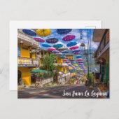 サンファンララグーナ，グアテマラ，アート通り ポストカード (正面/裏面)