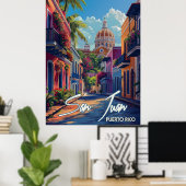 サンファンヴィンテージトラベル ポスター (ホームオフィス)