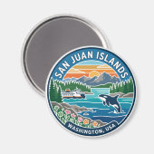 サンファン諸島 アメリカ マグネット (正面/裏面)