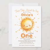 サンファースト誕生日パーティーキッズ素朴ズ 招待状 (正面)