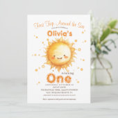 サンファースト誕生日パーティーキッズ素朴ズ 招待状 (スタンド正面)