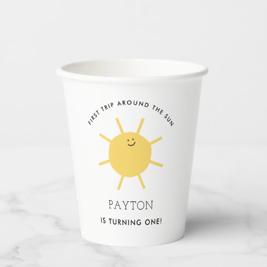 サンファースト誕生日パーティー 紙コップ (正面)