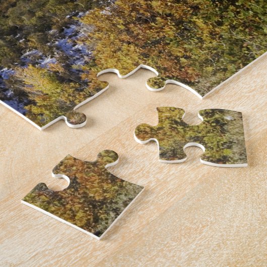 サンフアン山脈と《植物》アスペンの木のフォールカラー ジグソーパズル (側面)