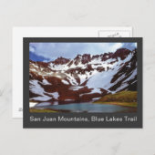 サンフアン山脈、ブルーレイクストレイル ポストカード (正面/裏面)