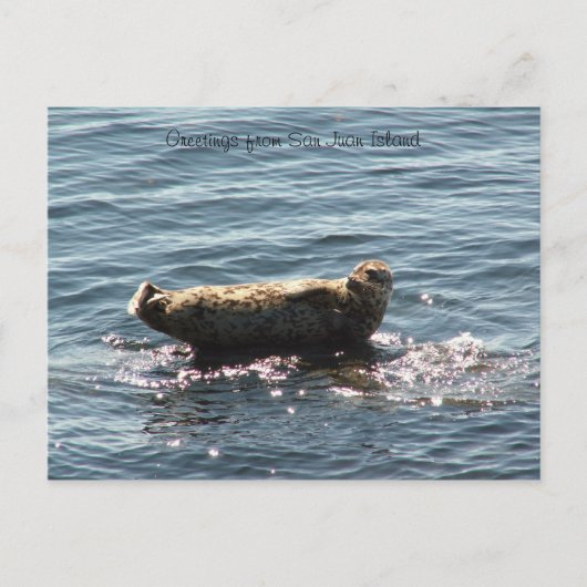 サンフアン島の挨拶 ポストカード (正面)