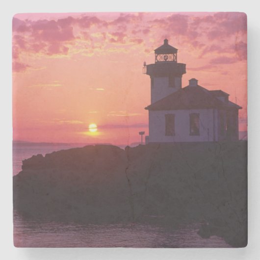 サンフアン島、ライム窯灯台、1919年 ストーンコースター (正面)