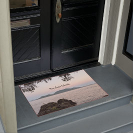 サンフアン諸島の月の出 ドアマット